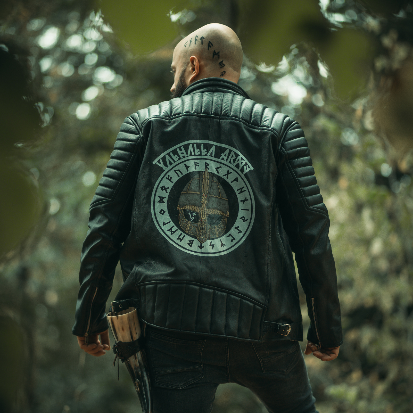 Army Lederjacke