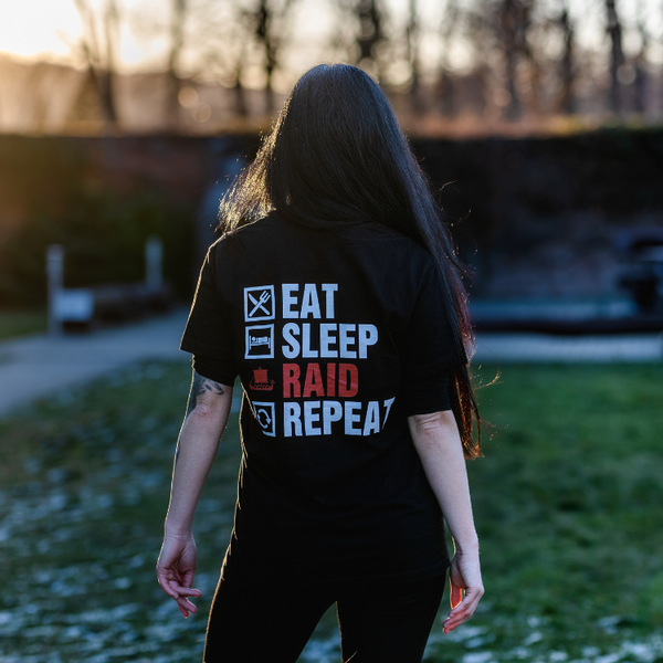 Eat, Sleep, Raid, Repeat - Gym Shirt