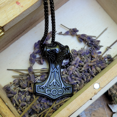 Thors Hammer - Kette in schwarz