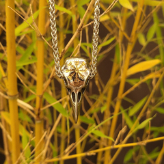 Ravenscull mit Vegvísir - Edelstahl 60 cm