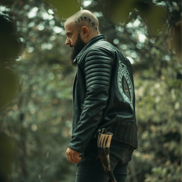Army - lamb leather jacket