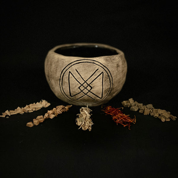 Incense bowls - rune for longevity